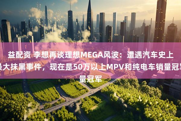 益配资 李想再谈理想MEGA风波:遭遇汽车史上最大抹黑事件,现在是50万以上MPV和纯电车销量冠军