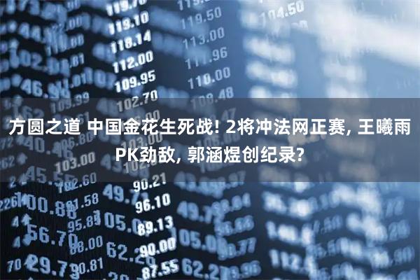 方圆之道 中国金花生死战! 2将冲法网正赛, 王曦雨PK劲敌, 郭涵煜创纪录?